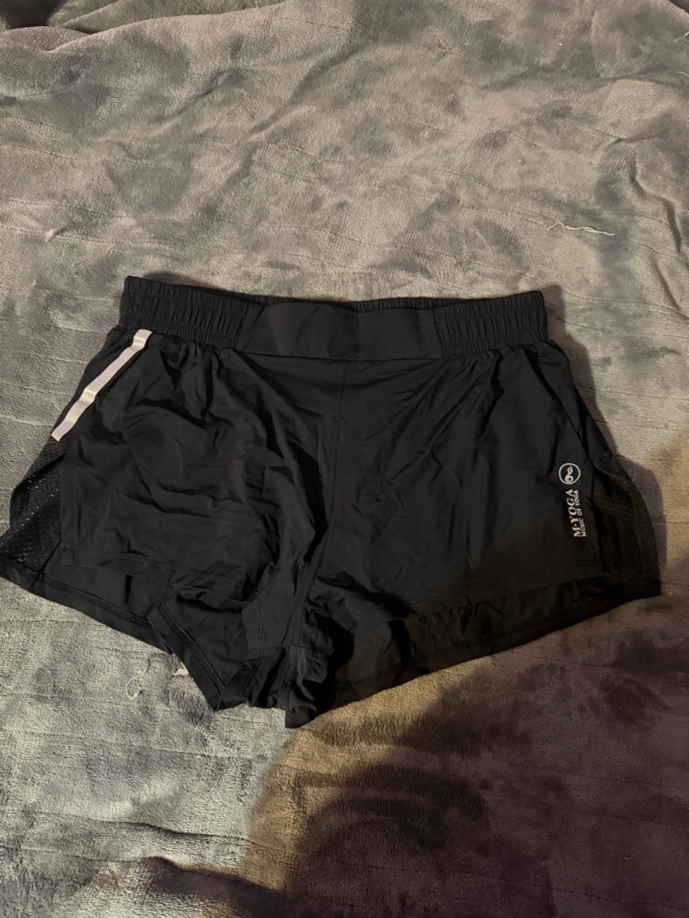 Women's Black Athletic Running Shorts